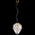 Хрустальный светильник Crystal lux CHARME SP1+1 LED GOLD/TRANSPARENT