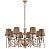 Люстра Crystal Lux ALEGRIA SP8 GOLD-BROWN ALEGRIA
