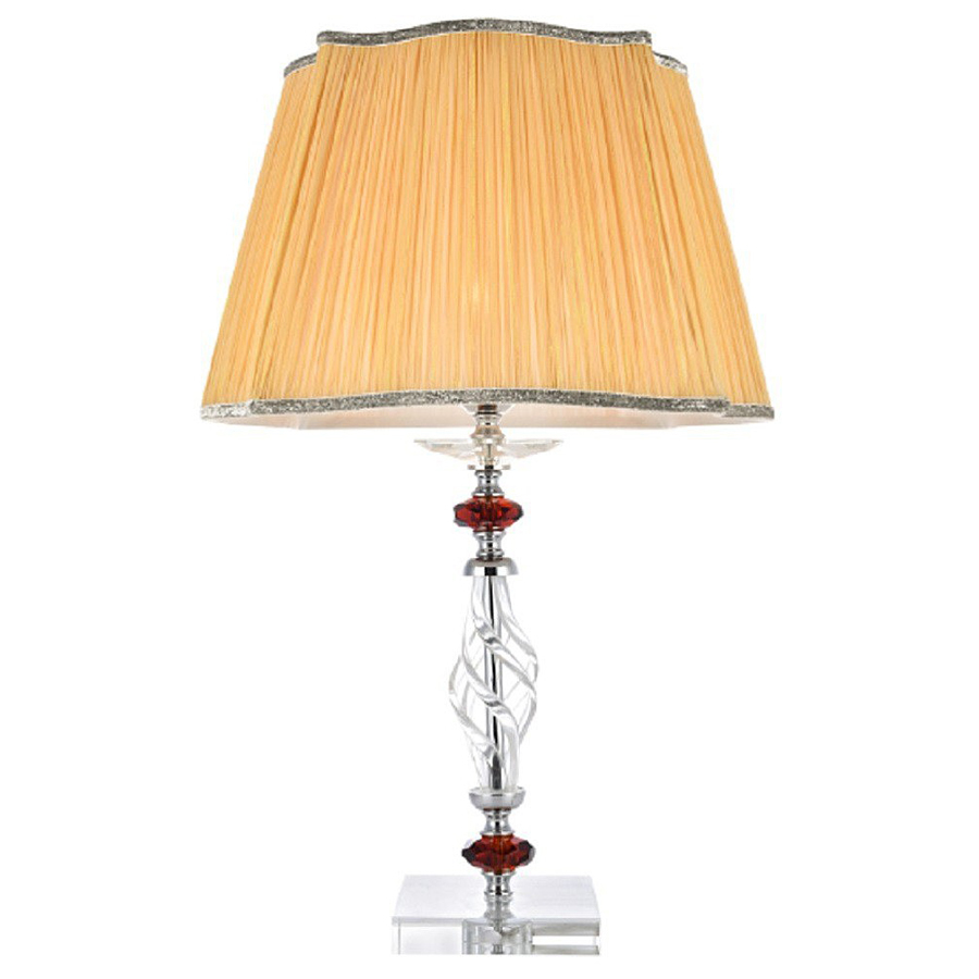 Настольная лампа Crystal lux CATARINA LG1 GOLD/TRANSPARENT-COGNAC CATARINA