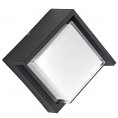 382273 Светильник PALETTO QUAD LED 15W 550LM 180G ЧЕРНЫЙ 3000K IP54 (в комплекте)
