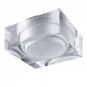 070242 Светильник ARTICO QUA LED 5W 400LM ХРОМ/ПРОЗРАЧНЫЙ/МАТОВЫЙ 3000K (в комплекте)