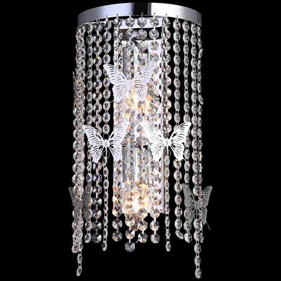 Хрустальное бра Crystal Lux BLOOM AP2 CHROME BLOOM