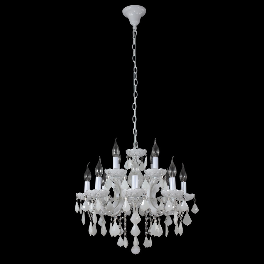 Хрустальная люстра Crystal lux INES SP8+4 WHITE INES