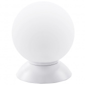813916*** (MT5092-1W)  Настольная лампа GLOBO 1х40W  E14 mute white/white (в комплекте)