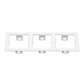 214536 Рамка DOMINO Triple QUADRO MR16 БЕЛЫЙ (в комплекте)