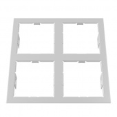 214546 Рамка DOMINO QUADRO 2х2 MR16 БЕЛЫЙ (в комплекте)