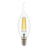 933602 Лампа LED FILAMENT 220V CA35  E14 6W=65W 400-430LM 360G CL 3000K 30000H (в комплекте)
