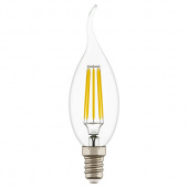 933604 Лампа LED FILAMENT 220V CA35  E14 6W=65W 400-430LM 360G CL 4000K 30000H (в комплекте)