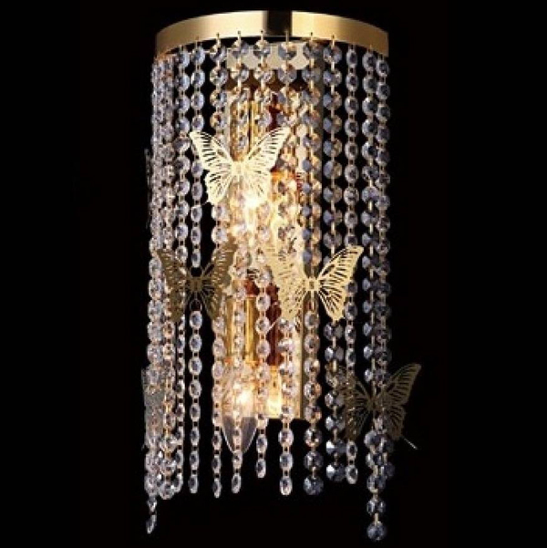 Хрустальное бра Crystal Lux BLOOM AP2 GOLD BLOOM