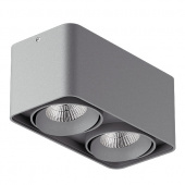 052129-IP65 Светильник MONOCCO LED 2х10W 1200LM 30G СЕРЫЙ 4000K (в комплекте)