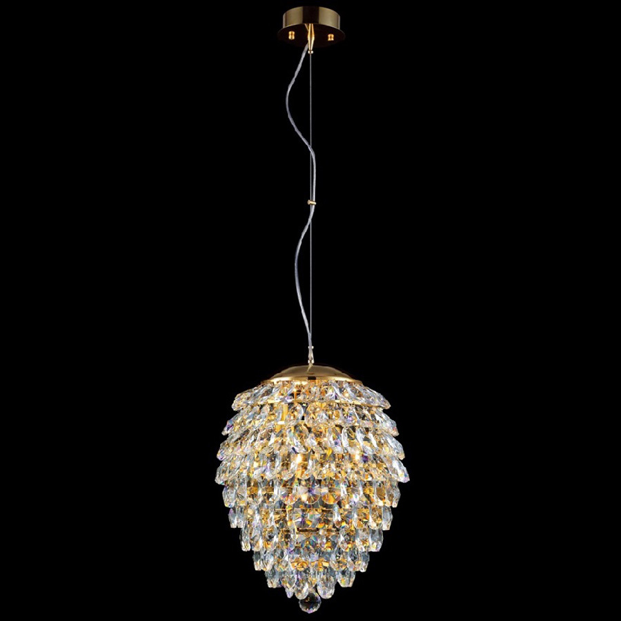 Хрустальный светильник Crystal lux CHARME SP2+2 LED GOLD/TRANSPARENT
