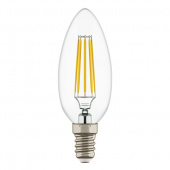 933504 Лампа LED FILAMENT 220V C35 E14 6W=65W 400-430LM 360G CL 4000K 30000H (в комплекте)