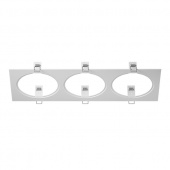 217836 Рамка INTERO 111 Triple QUADRO БЕЛЫЙ (в комплекте)