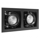 214028 Светильник CARDANO 16Х2 MR16/HP16 ЧЕРНЫЙ (в комплекте)