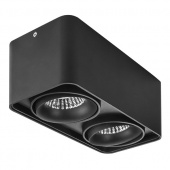 052127-IP65 Светильник MONOCCO LED 2х10W 1200LM 30G ЧЕРНЫЙ 4000K (в комплекте)