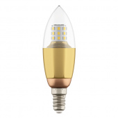 940522 Лампа LED 220V C35 E14 7W=70W 460LM 60G CL/GD 3000K 20000H (в комплекте)