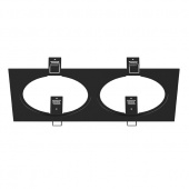 217827 Рамка INTERO 111 Double QUADRO ЧЕРНЫЙ (в комплекте)
