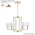 Люстра Crystal Lux NICOLAS SP-PL6 GOLD/WHITE
