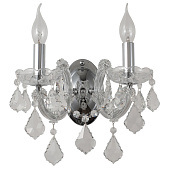 Хрустальное бра Crystal lux INES AP2 CHROME/TRANSPARENT INES