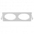 217526 Рамка INTERO 16 Double QUADRO БЕЛЫЙ (в комплекте)