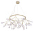 Светильник подвесной Crystal Lux EVITA SP45 D GOLD/TRANSPARENT