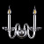 Бра Crystal Lux ARABESQUE AP2 CHROME