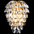 Хрустальное бра Crystal lux CHARME AP2+2 LED GOLD/TRANSPARENT