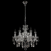 Хрустальная люстра Crystal lux INES SP6 CHROME/TRANSPARENT INES