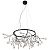 Светильник Crystal lux EVITA SP45 D BLACK/TRANSPARENT EVITA