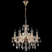 Хрустальная люстра Crystal lux INES SP6 GOLD/TRANSPARENT INES