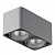 052129-IP65 Светильник MONOCCO LED 2х10W 1200LM 30G СЕРЫЙ 4000K (в комплекте)