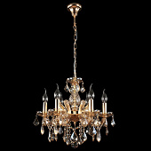 Хрустальная люстра Crystal lux INES SP6 GOLD/AMBER INES