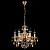 Хрустальная люстра Crystal lux INES SP6 GOLD/AMBER INES