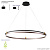 Люстра Crystal Lux FERNANDO SP88W LED COFFEE/BLACK